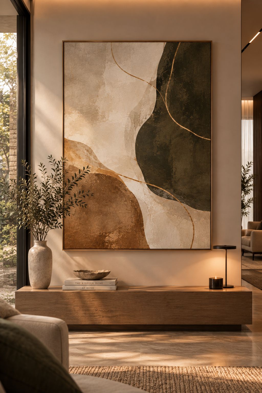 Quadro Decorativo Abstrato Terra Ancestral